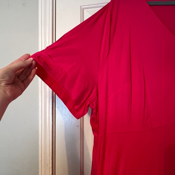 Ava & Viv Hot Pink Midi Dress - Picture 5 of 5